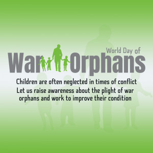 World Day Of War Orphans Poster and Hd Images Free Download 3 World Day Of War Orphans quotes